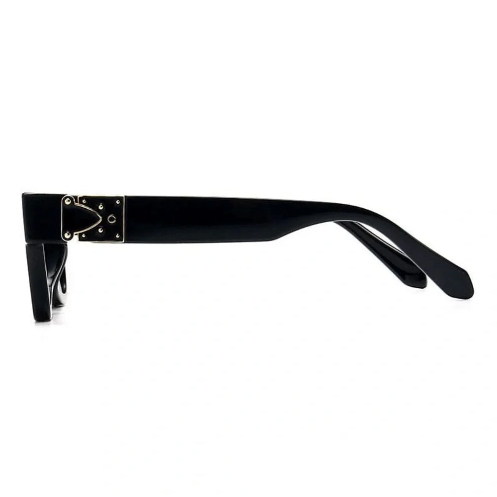 Retro Rectangular Winged Sunglasses - Picture 3 of 4